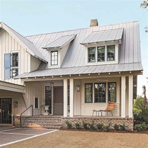 pictures of ranch houses with metal roofs|metal roof farmhouse exterior ideas.